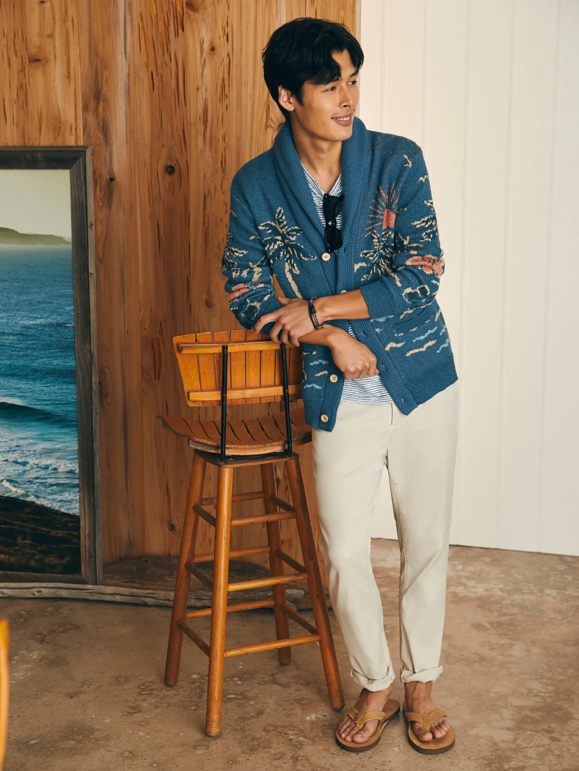 Offshore Swell Cardigan -*Faherty Brand Outlet
