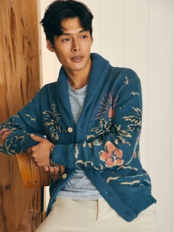 Offshore Swell Cardigan -*Faherty Brand Outlet