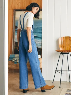 Organic Cotton Denim Sienna Jumpsuit -*Faherty Brand Best