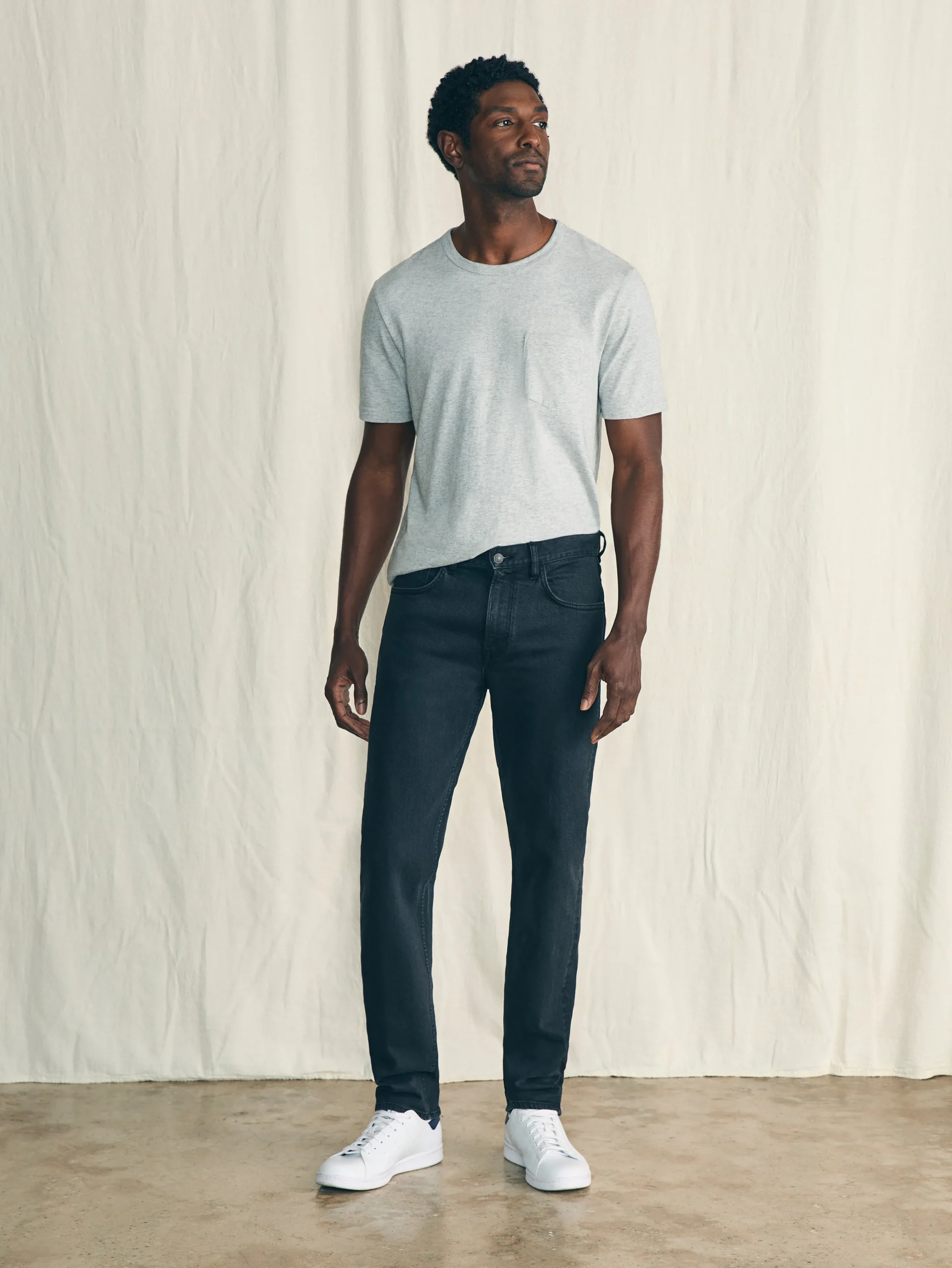 Organic Cotton Slim Straight Denim (32" Inseam) -*Faherty Brand Sale