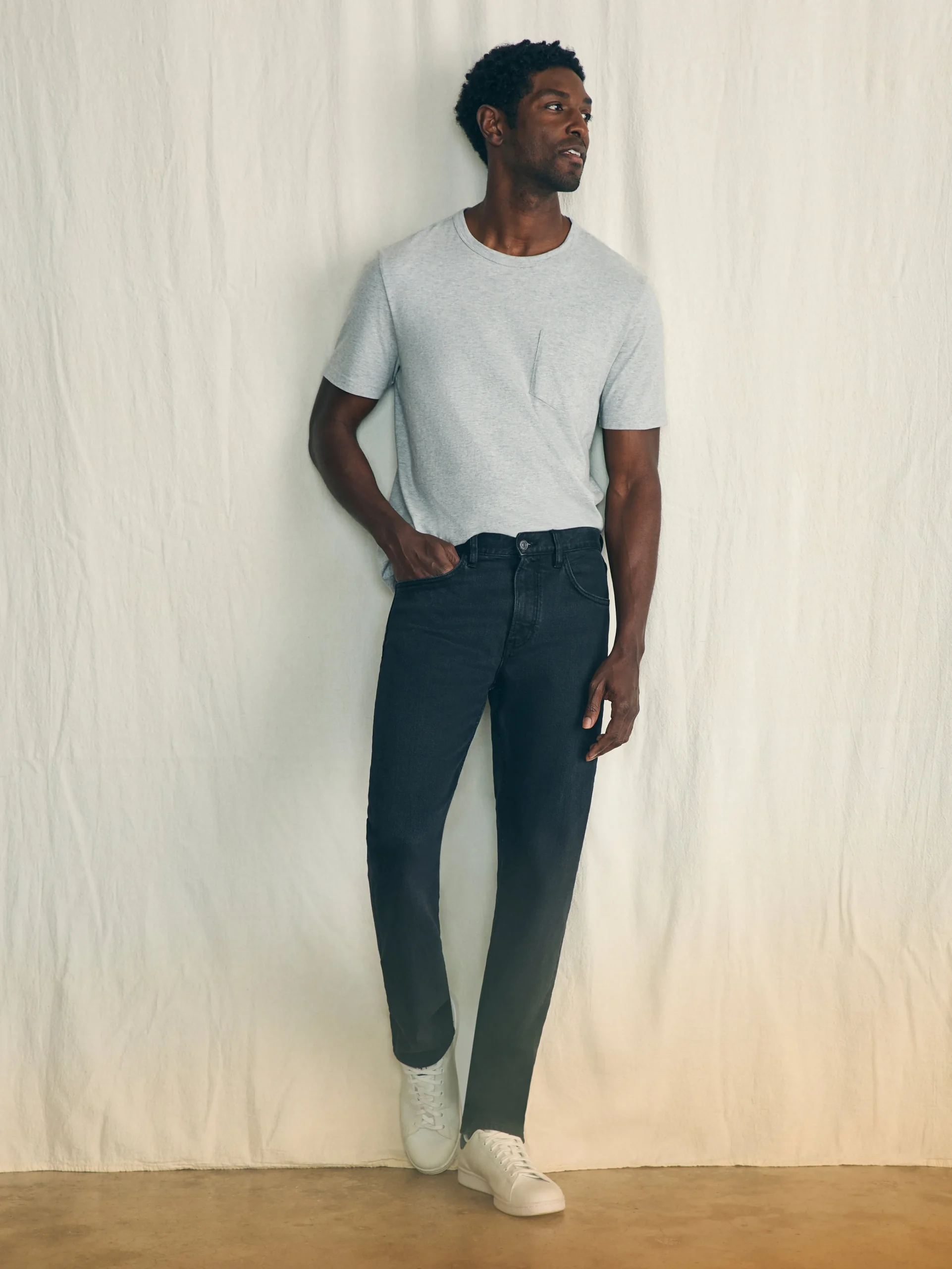 Organic Cotton Slim Straight Denim (32" Inseam) -*Faherty Brand Sale