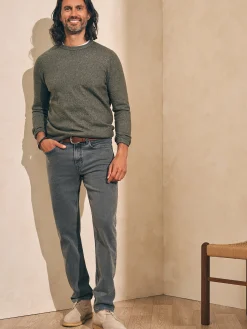Organic Cotton Slim Straight Denim (32" Inseam) -*Faherty Brand