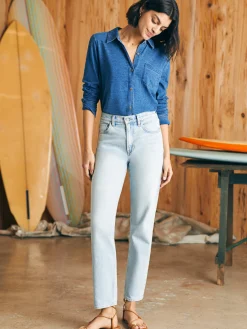 Organic Cotton Slim Straight Denim -*Faherty Brand