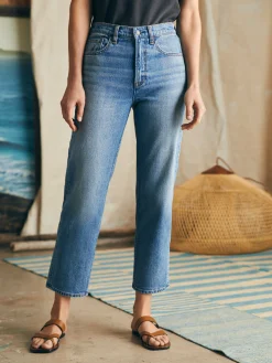 Organic Cotton Slim Straight Ankle Denim -*Faherty Brand Online