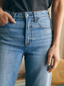 Organic Cotton Slim Straight Ankle Denim -*Faherty Brand Online