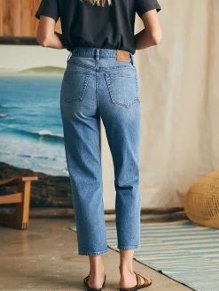 Organic Cotton Slim Straight Ankle Denim -*Faherty Brand Online