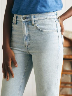 Organic Cotton Slim Straight Ankle Denim -*Faherty Brand Sale