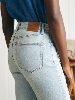 Organic Cotton Slim Straight Ankle Denim -*Faherty Brand Sale
