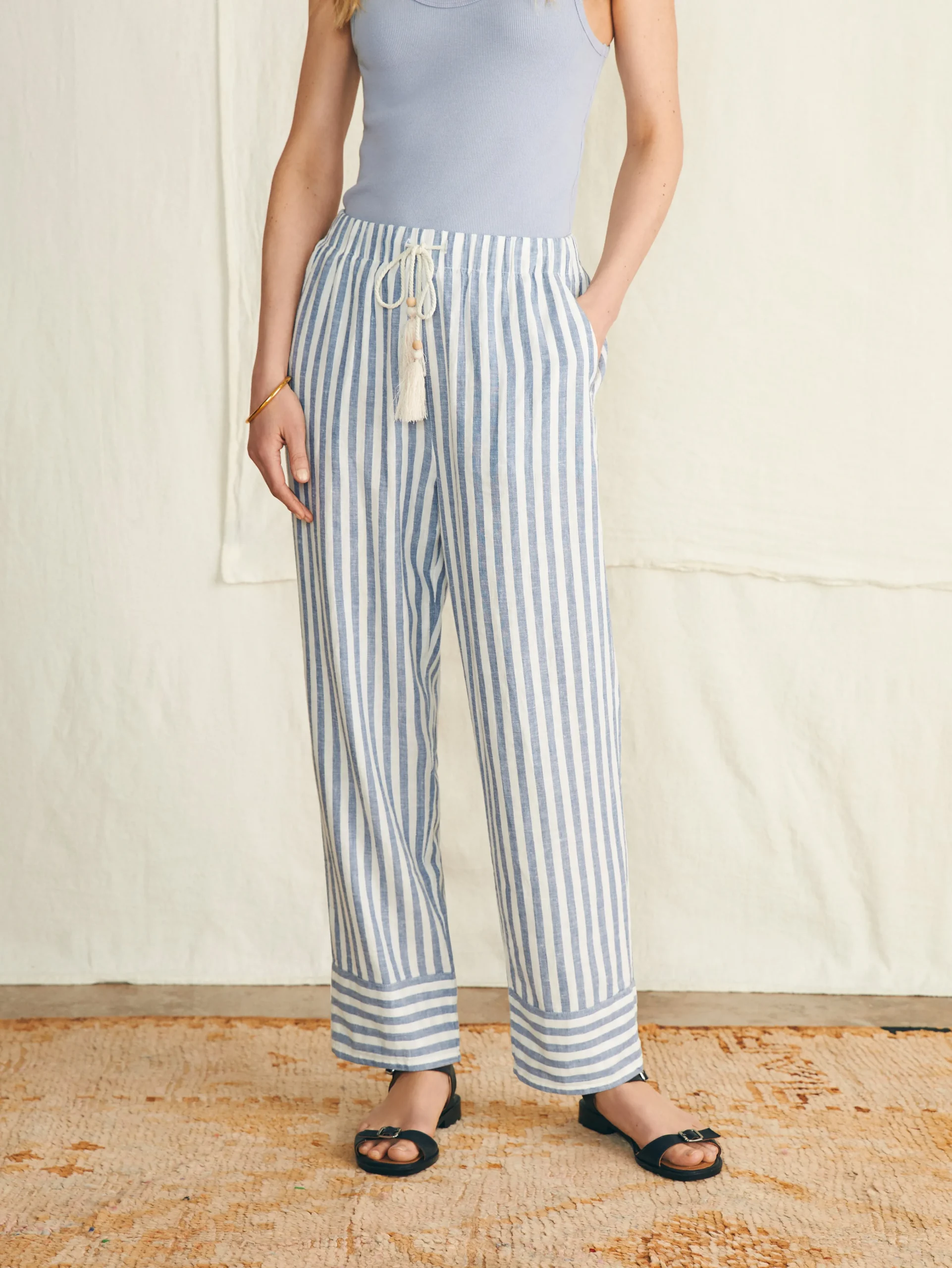 Pacific Beach Linen Pant -*Faherty Brand Online