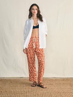 Pacific Beach Linen Pant -*Faherty Brand Sale