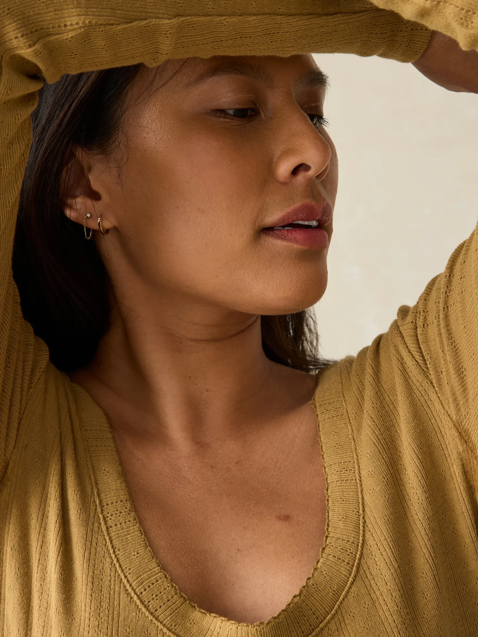 Pacific Pointelle Scoop Neck -*Faherty Brand Discount