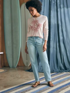 Palm Coast Cashmere Crew -*Faherty Brand