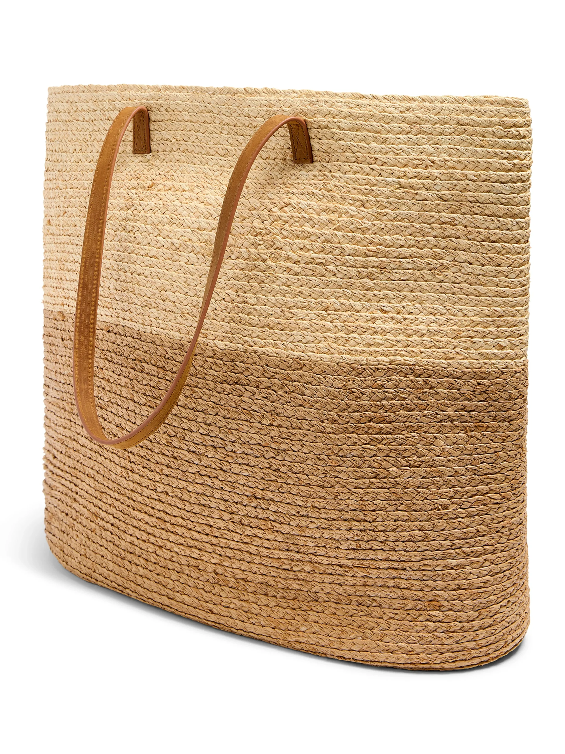 Raffia Colorblock Tote -*Faherty Brand New