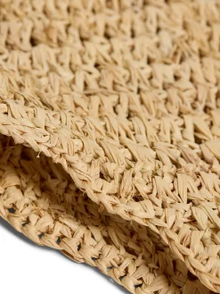 Raffia Crochet Hobo Tote -*Faherty Brand Sale