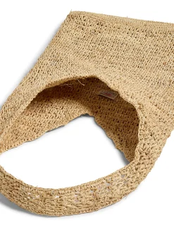 Raffia Crochet Hobo Tote -*Faherty Brand Sale
