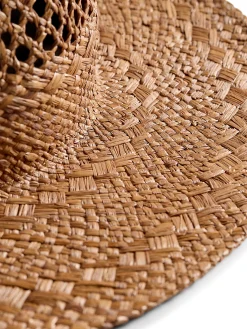 Raffia Mixed Stitch Fedora -*Faherty Brand Online