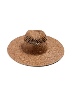 Raffia Mixed Stitch Fedora -*Faherty Brand Online