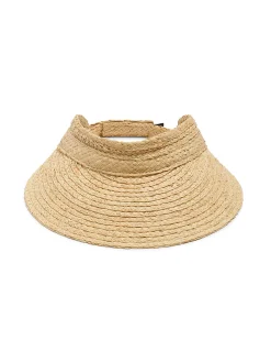 Raffia Packable Visor -*Faherty Brand