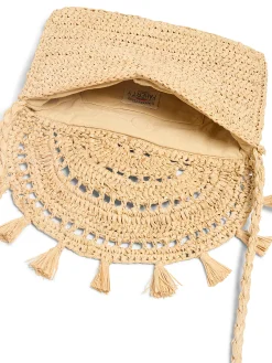 Raffia Tassel Clutch -*Faherty Brand Discount