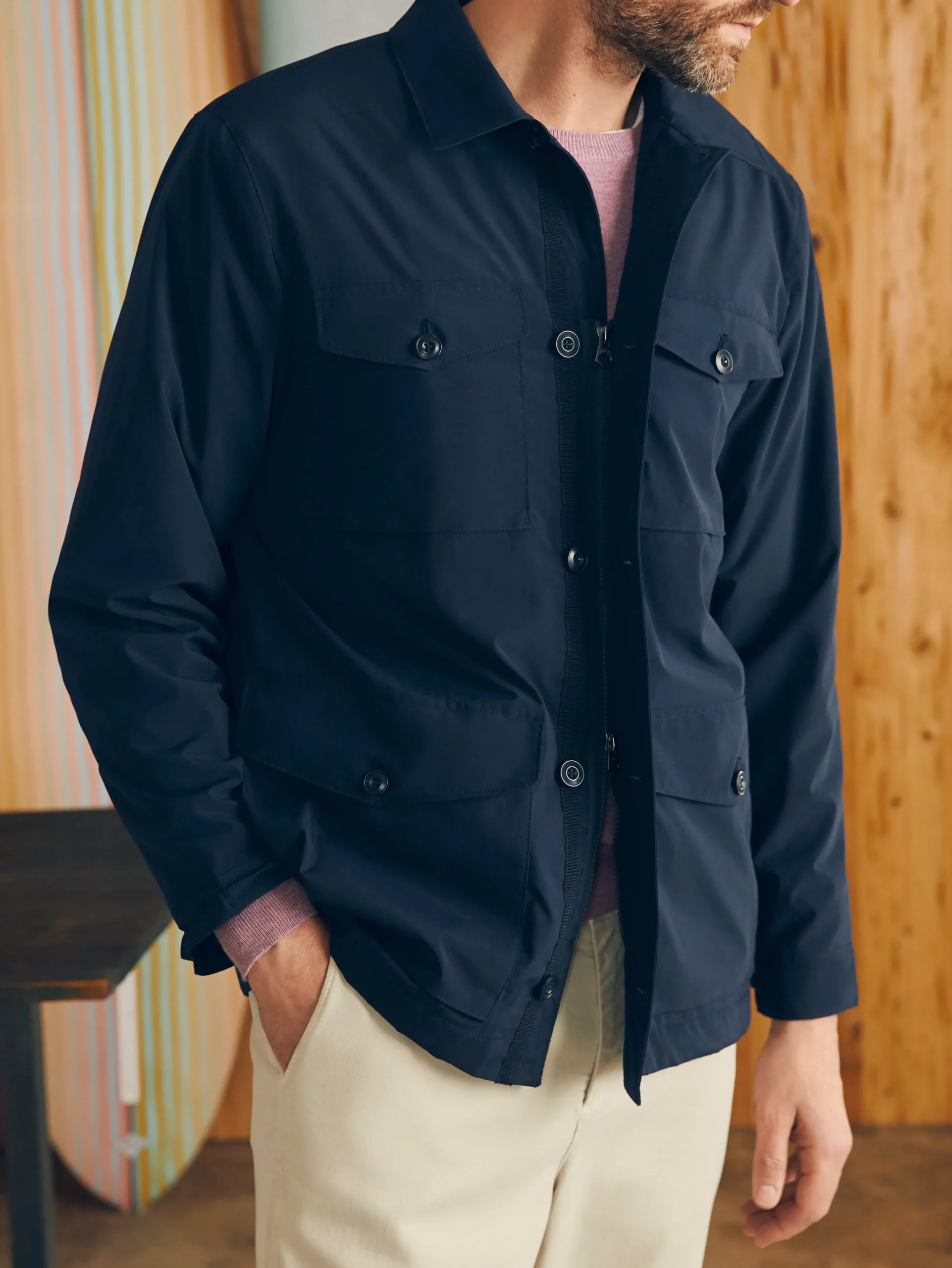 Reserve Four Pocket Field Jacket -*Faherty Brand Hot