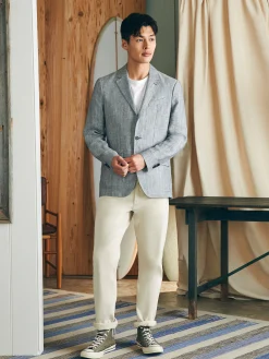 Reserve Linen Herringbone Blazer -*Faherty Brand Sale