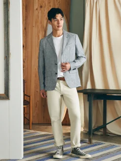 Reserve Linen Herringbone Blazer -*Faherty Brand Sale