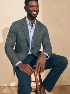 Reserve Twill Knit Blazer -*Faherty Brand New