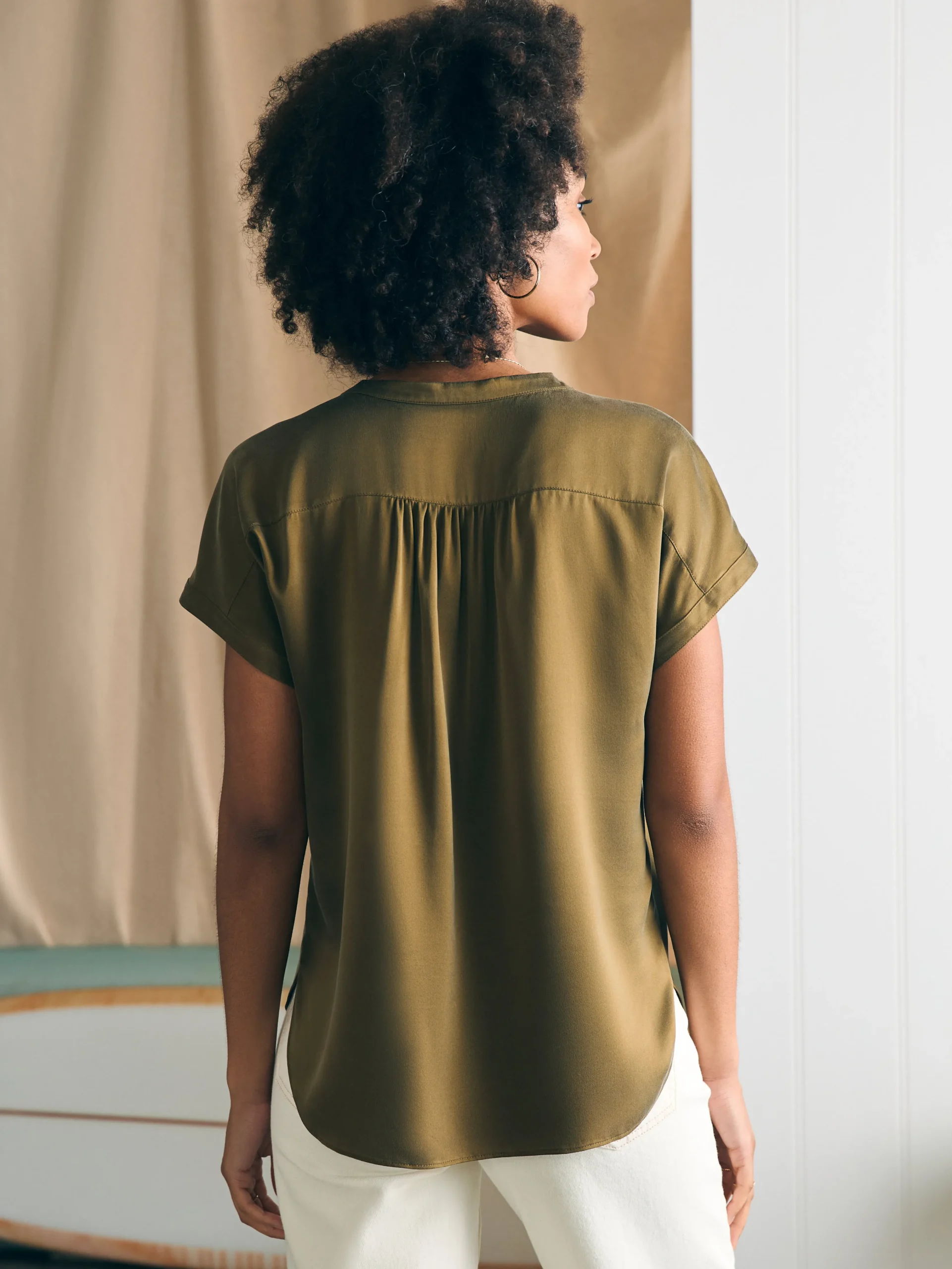 Sandwashed Silk Desmond Top -*Faherty Brand New