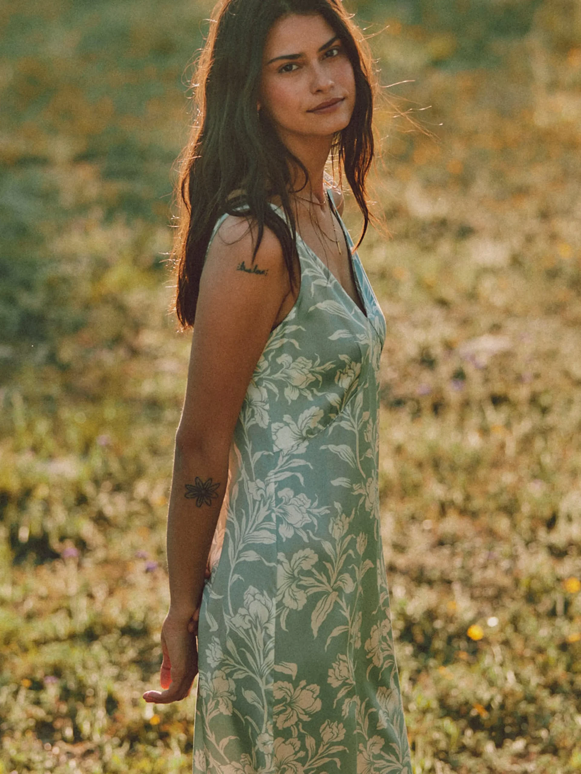 Sandwashed Silk Slip Dress -*Faherty Brand New
