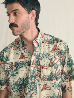 Shorelite Short-Sleeve Tech Shirt -*Faherty Brand New