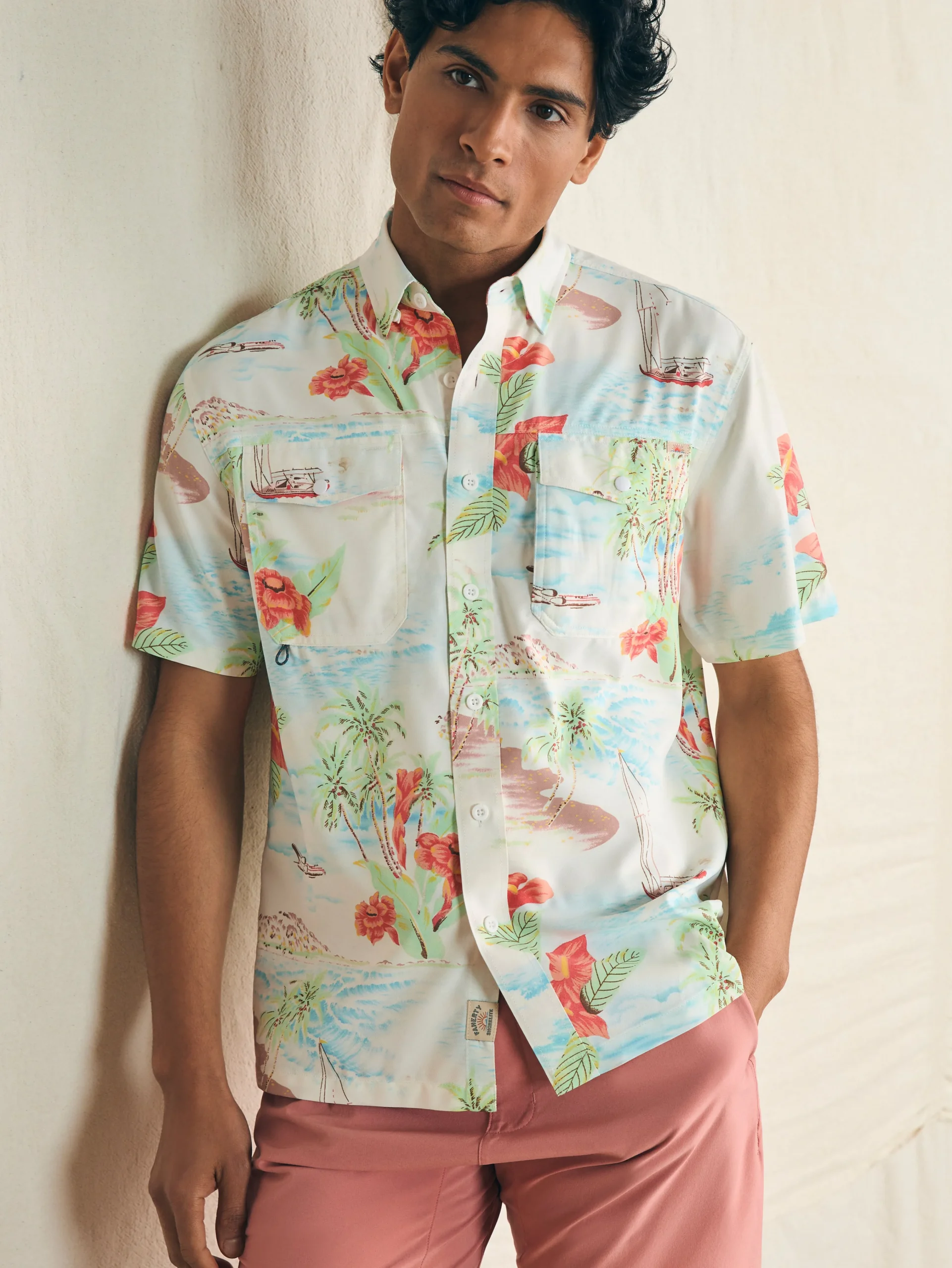 Shorelite Short-Sleeve Tech Shirt -*Faherty Brand Clearance