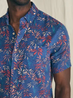 Short-Sleeve Breeze Shirt -*Faherty Brand New