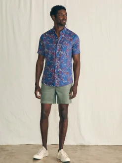 Short-Sleeve Breeze Shirt -*Faherty Brand New