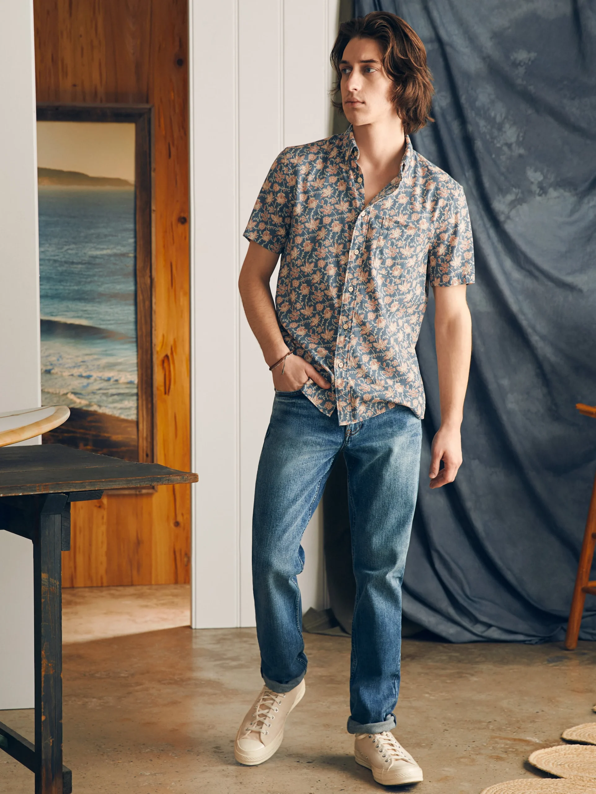 Short-Sleeve Breeze Shirt -*Faherty Brand Discount
