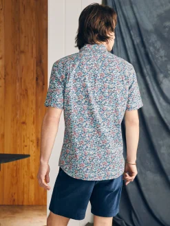 Short-Sleeve Breeze Shirt -*Faherty Brand New