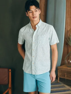 Short-Sleeve Breeze Shirt -*Faherty Brand Discount