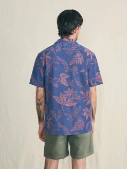 Short-Sleeve Cabana Towel Terry Shirt -*Faherty Brand