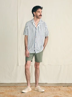 Short-Sleeve Cabana Towel Terry Shirt -*Faherty Brand Clearance