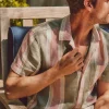 Short-Sleeve Hemp Blend Camp Shirt -*Faherty Brand Outlet
