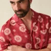 Short-Sleeve Hemp Blend Camp Shirt -*Faherty Brand