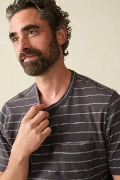 Short-Sleeve Hemp Blend Tee -*Faherty Brand Clearance