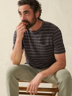 Short-Sleeve Hemp Blend Tee -*Faherty Brand Clearance