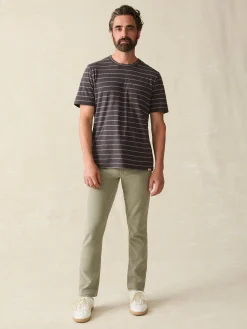 Short-Sleeve Hemp Blend Tee -*Faherty Brand Clearance