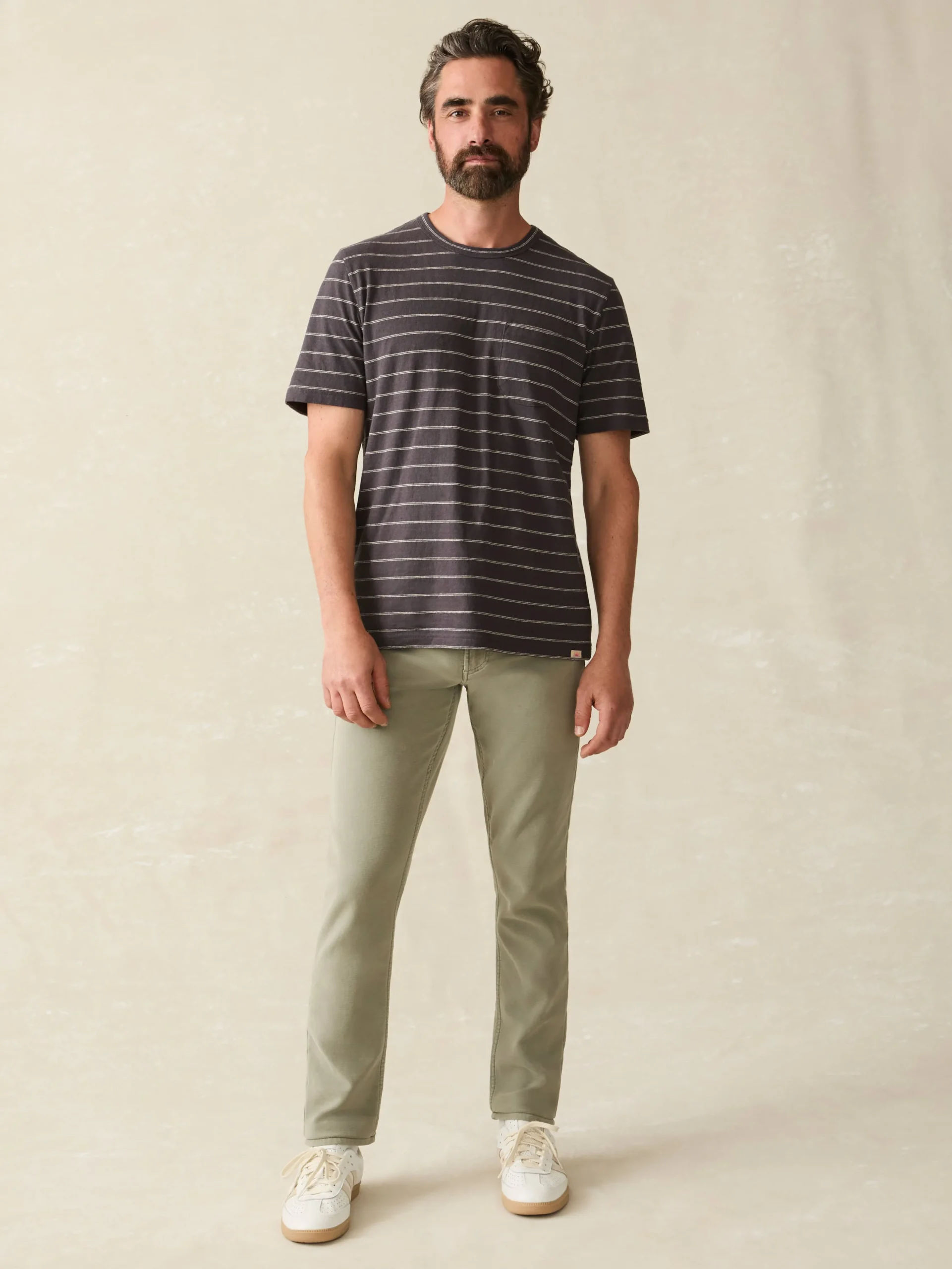 Short-Sleeve Hemp Blend Tee -*Faherty Brand Clearance