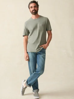 Short-Sleeve Hemp Blend Tee -*Faherty Brand