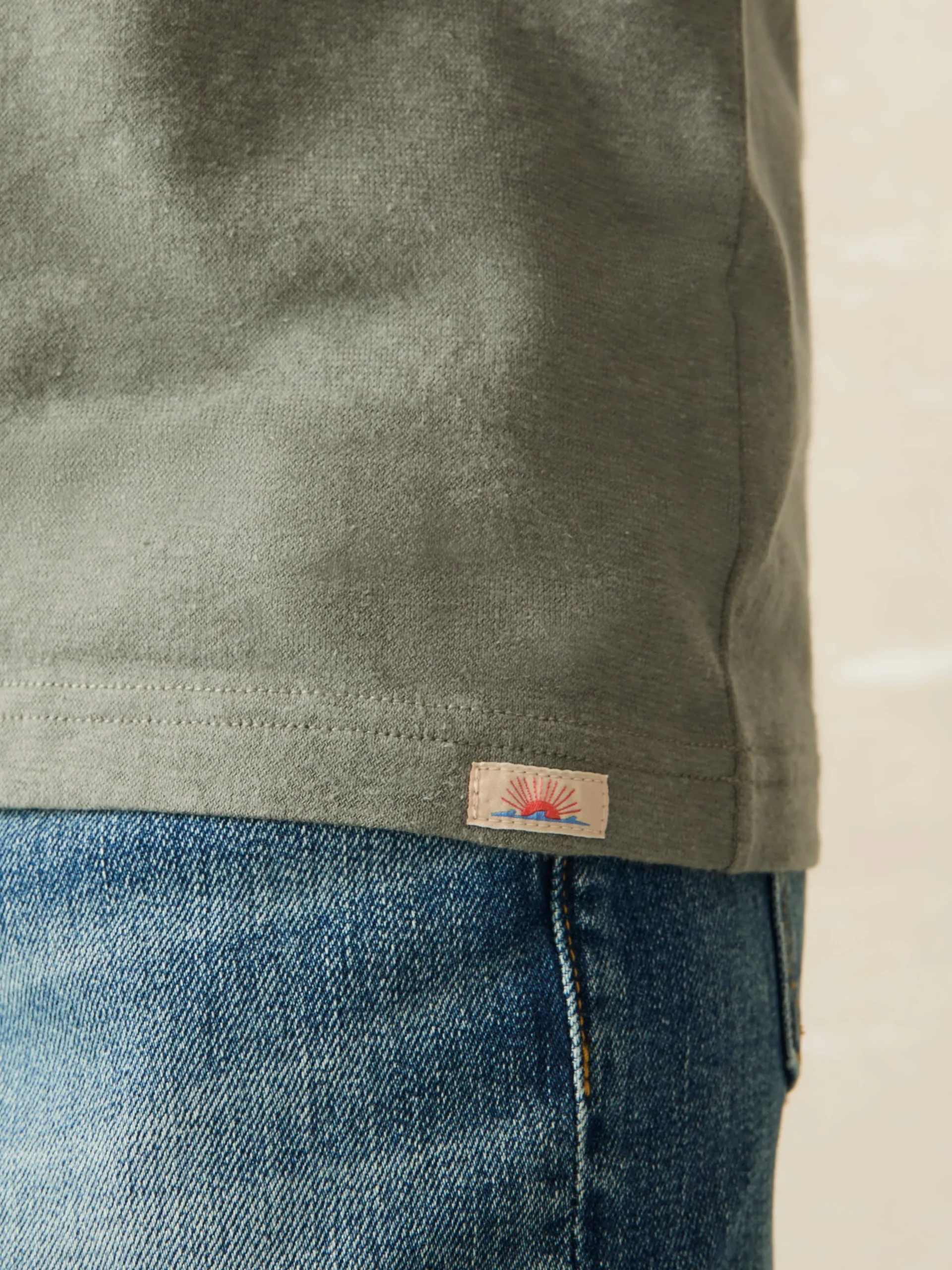 Short-Sleeve Hemp Blend Tee -*Faherty Brand