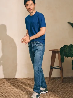 Short-Sleeve Indigo Pocket Tee -*Faherty Brand Discount