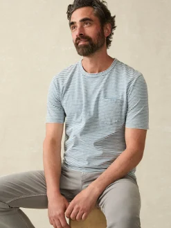 Short-Sleeve Indigo Pocket Tee -*Faherty Brand Sale