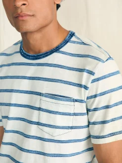 Short-Sleeve Indigo Pocket Tee -*Faherty Brand Sale