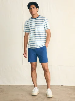 Short-Sleeve Indigo Pocket Tee -*Faherty Brand Sale